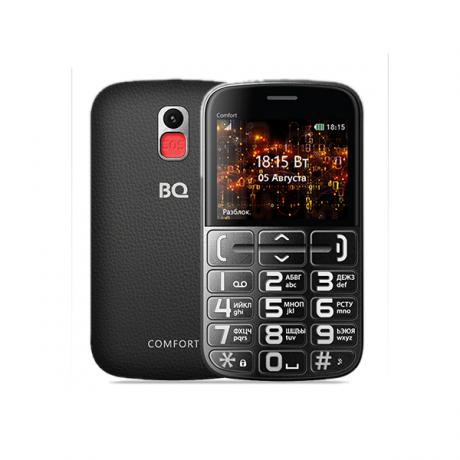Мобильный телефон BQ Mobile 2441 Comfort Black+Silver - фото 1