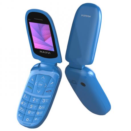 Мобильный телефон Maxvi E1 Blue - фото 1