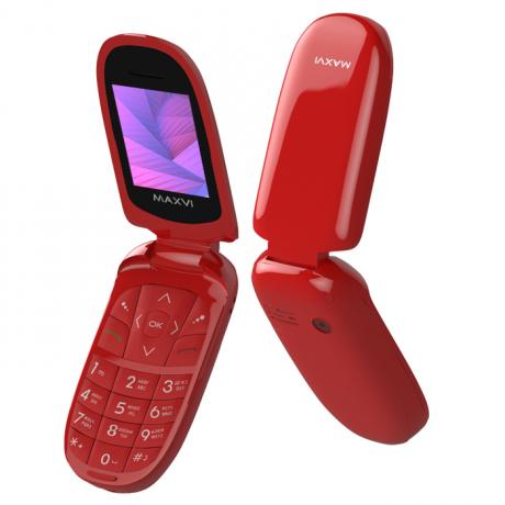 Мобильный телефон Maxvi E1 Red - фото 1