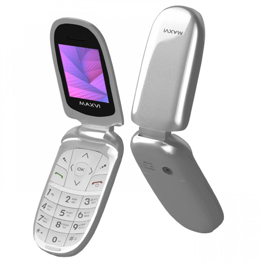 Мобильный телефон Maxvi E1 Silver