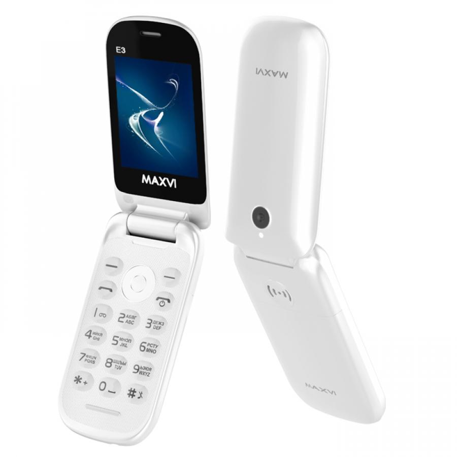 Мобильный телефон Maxvi E3 White