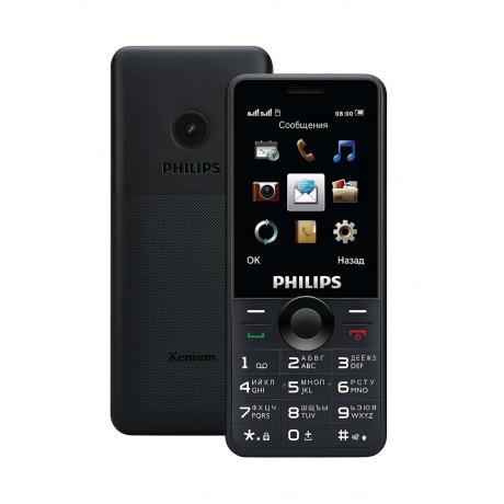 Мобильный телефон Philips Xenium E168 Black - фото 1