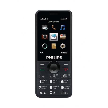Мобильный телефон Philips Xenium E168 Black - фото 2