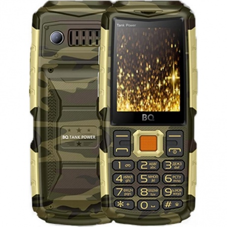 Мобильный телефон BQ 2430 Tank Power Camo Gold - фото 3