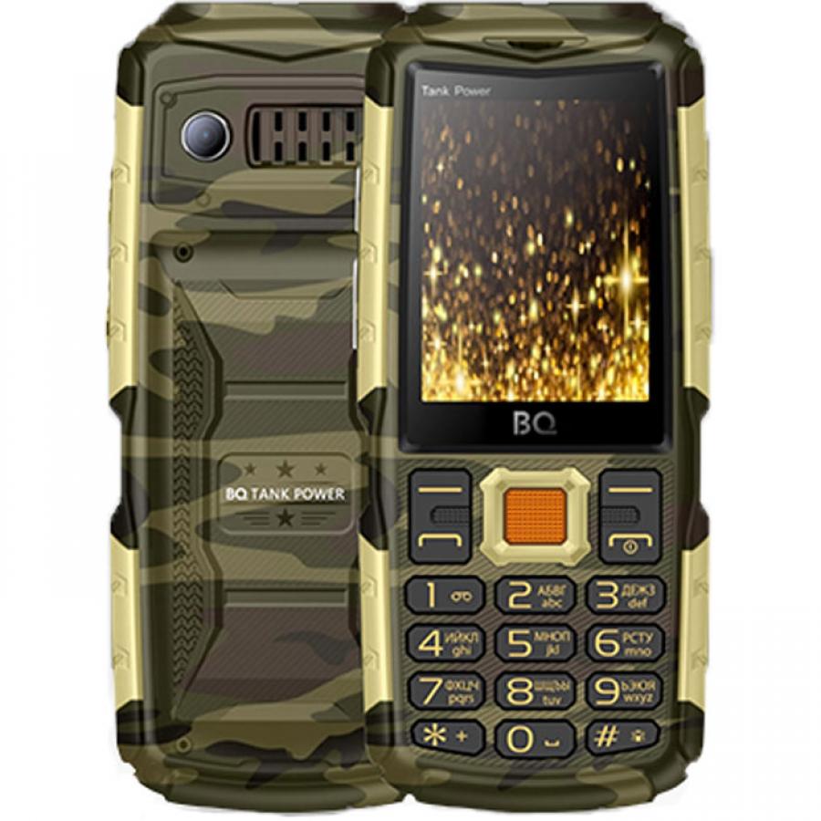 Мобильный телефон BQ BQ-2430 Tank Power Camo Gold телефон bq bq 2430 tank power зеленый