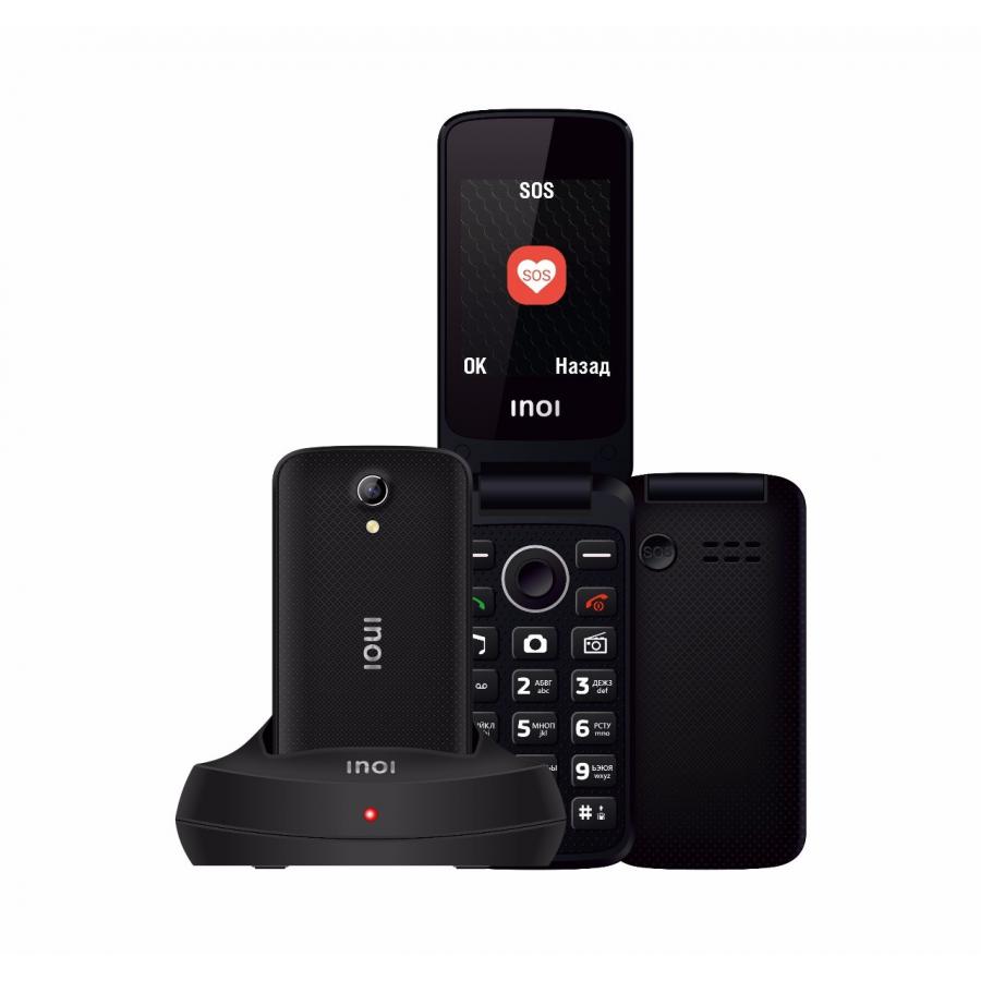 Мобильный телефон INOI 247B Black телефон inoi 247b red с док станцией