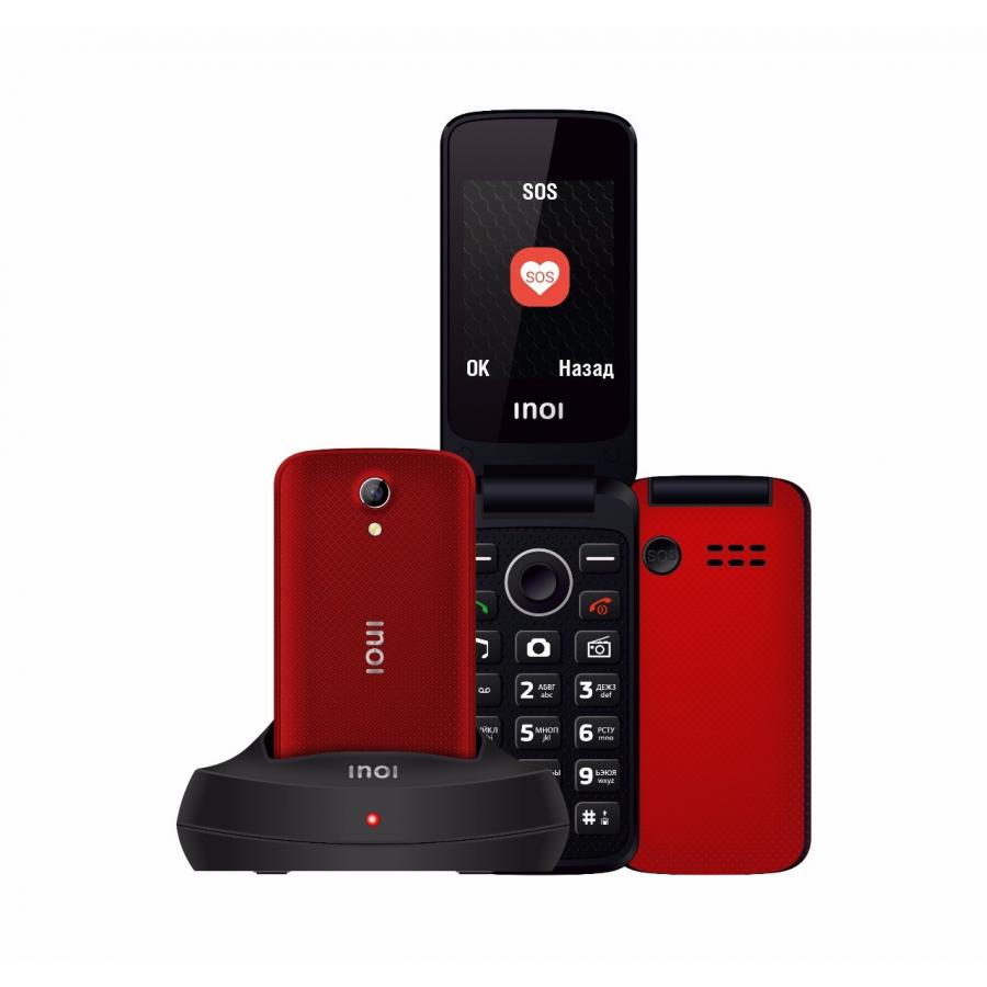 Мобильный телефон INOI 247B Red мобильный телефон inoi 245r red