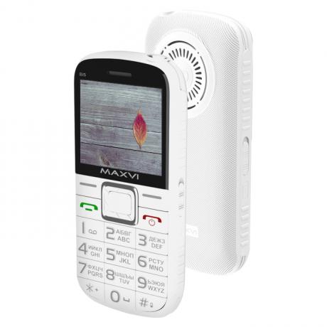 Мобильный телефон Maxvi B5 White - фото 2