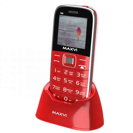 Мобильный телефон Maxvi B6 Red - фото 1