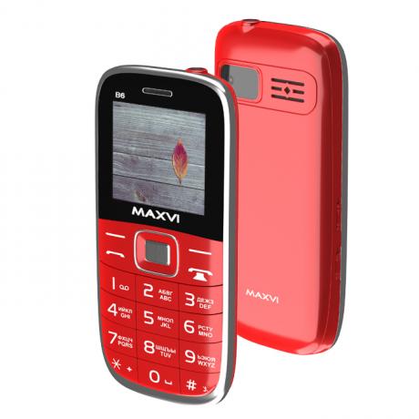 Мобильный телефон Maxvi B6 Red - фото 2