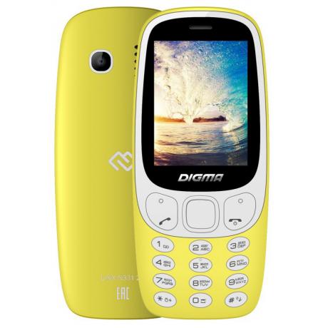 Мобильный телефон Digma Linx N331 2G Yellow - фото 1