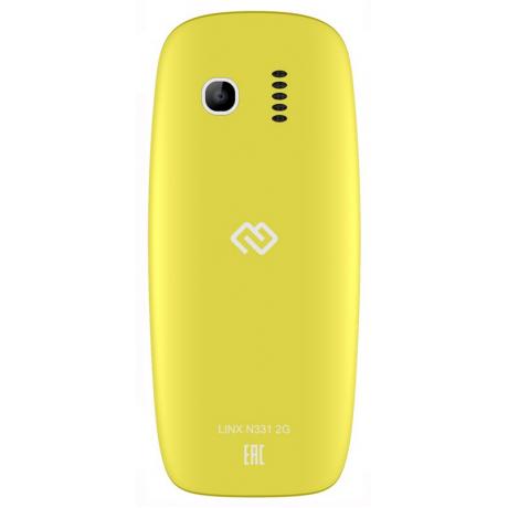 Мобильный телефон Digma Linx N331 2G Yellow - фото 3