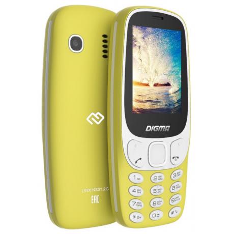 Мобильный телефон Digma Linx N331 2G Yellow - фото 4