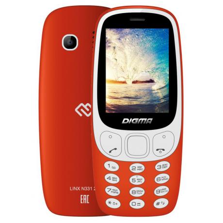 Мобильный телефон Digma Linx N331 2G Red - фото 1