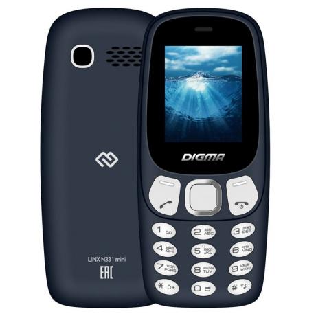 Мобильный телефон Digma Linx N331 mini 2G Dark Blue - фото 1