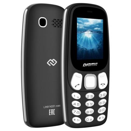 Мобильный телефон Digma Linx N331 mini 2G Black - фото 4