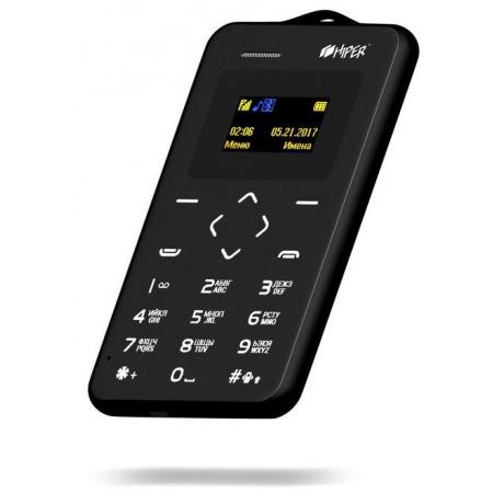 Мобильный телефон HIPER sPhone Card Black - фото 2