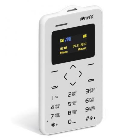 Мобильный телефон HIPER sPhone Card White - фото 1