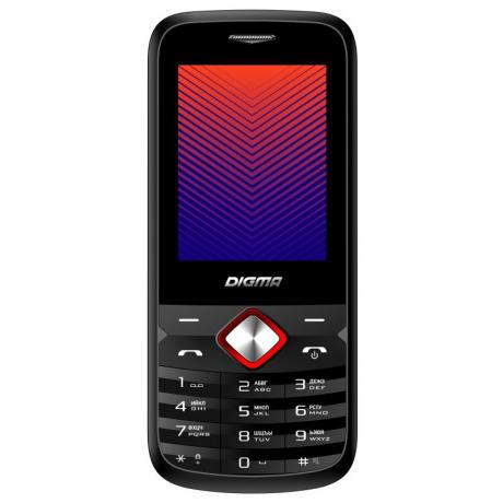 Мобильный телефон Digma A242 Linx Black/Red - фото 2