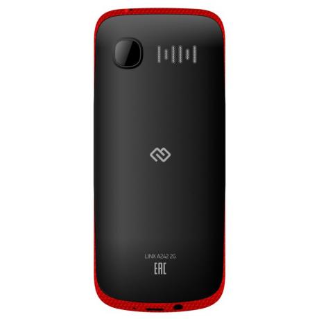Мобильный телефон Digma A242 Linx Black/Red - фото 3