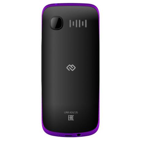 Мобильный телефон Digma A242 Linx Black/Purple - фото 3