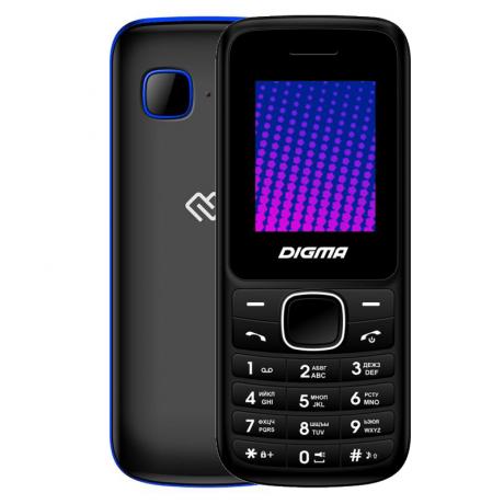 Мобильный телефон Digma Linx A170 2G Black/Blue - фото 1