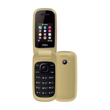 Мобильный телефон INOI 108R Flip Gold - фото 1