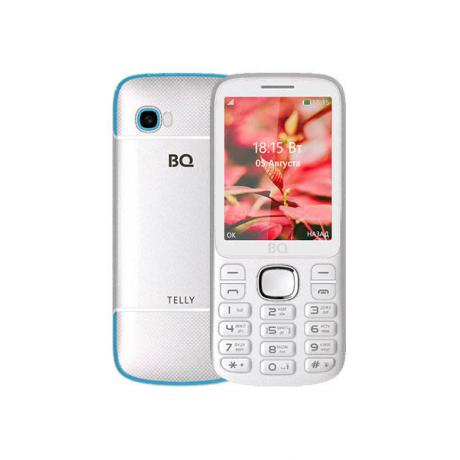 Мобильный телефон BQ 2808 Telly White-Blue - фото 1