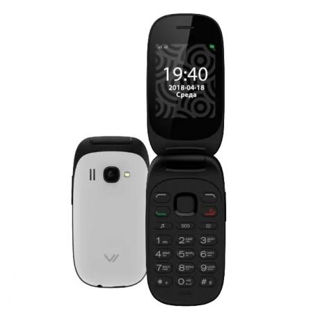 Мобильный телефон Vertex C314 Flip Black-White - фото 1
