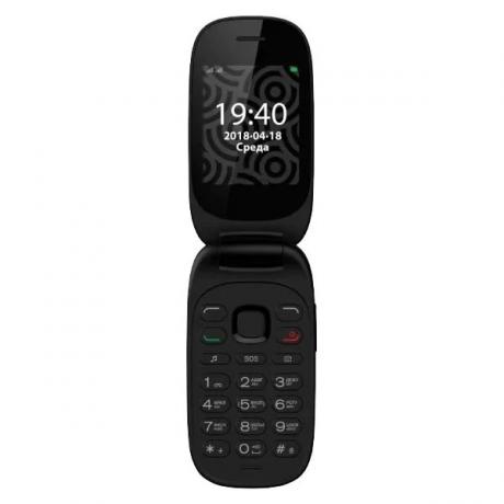 Мобильный телефон Vertex C314 Flip Black-White - фото 2