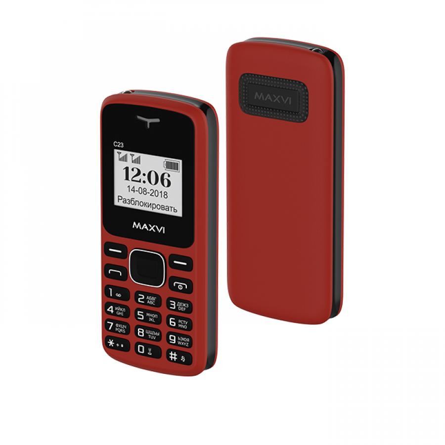 Мобильный телефон Maxvi C23 Red Black