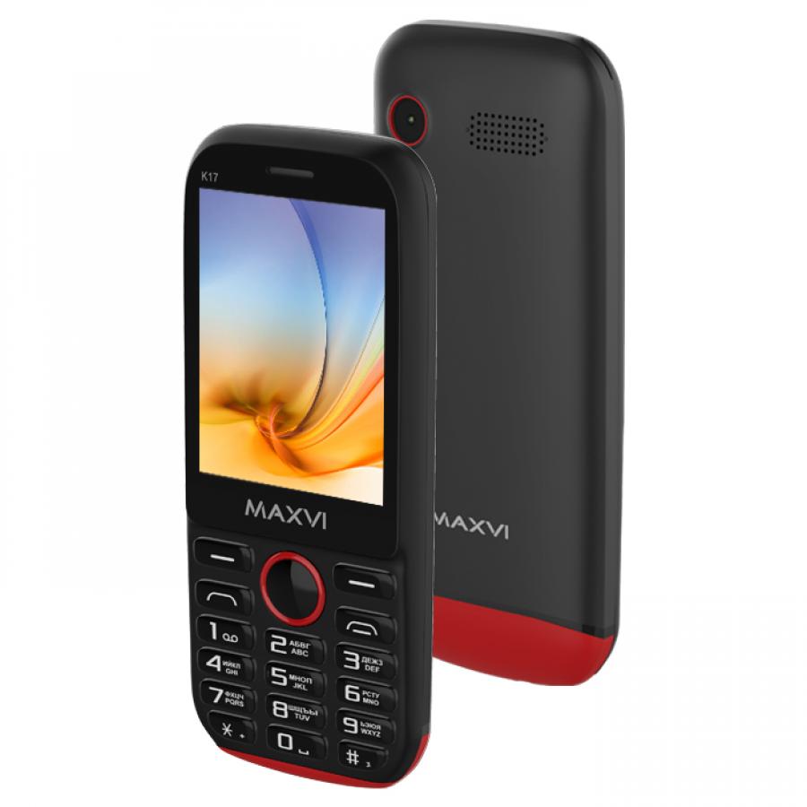 Мобильный телефон Maxvi K17 Black Red