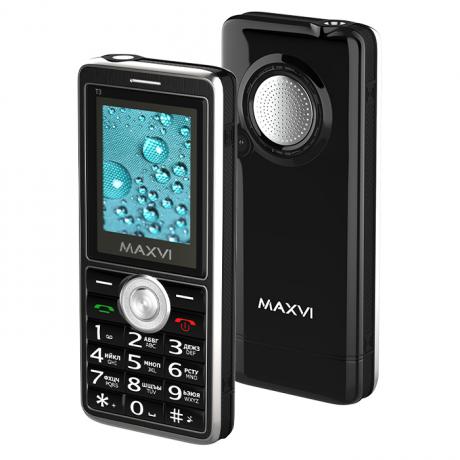 Мобильный телефон Maxvi T3 Black - фото 1