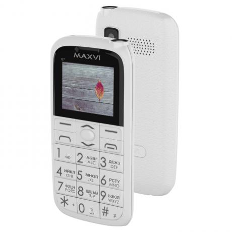 Мобильный телефон Maxvi B7 White - фото 1