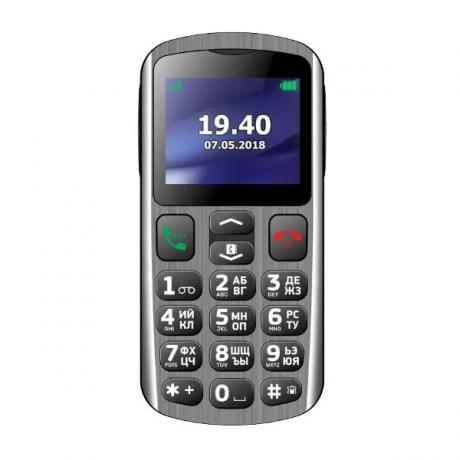 Мобильный телефон Vertex C317 Silver-Black - фото 2