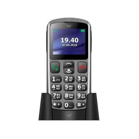 Мобильный телефон Vertex C317 Silver-Black - фото 4