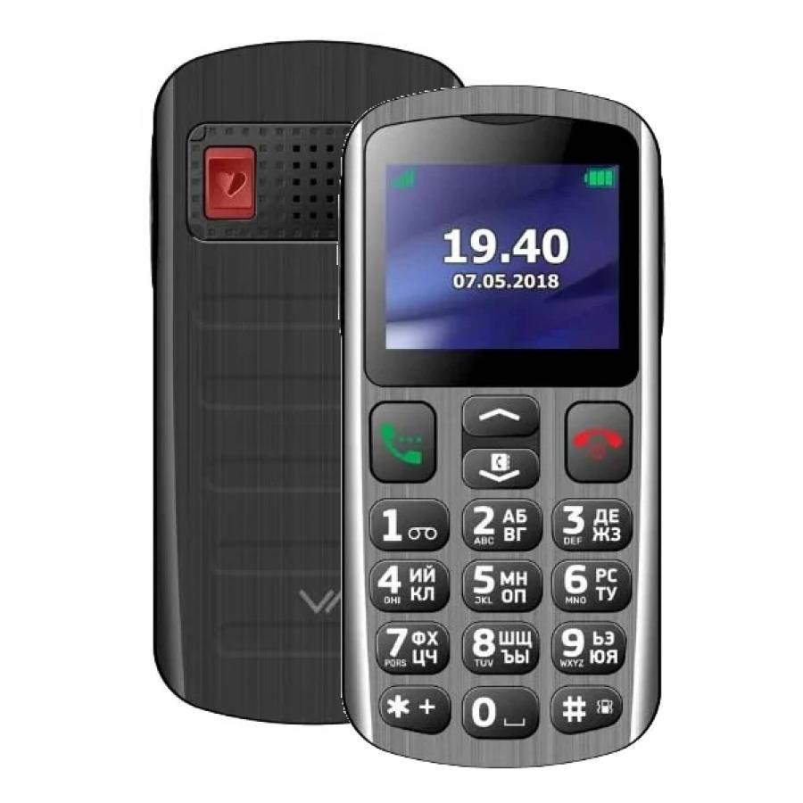 Мобильный телефон Vertex C317 Silver-Black