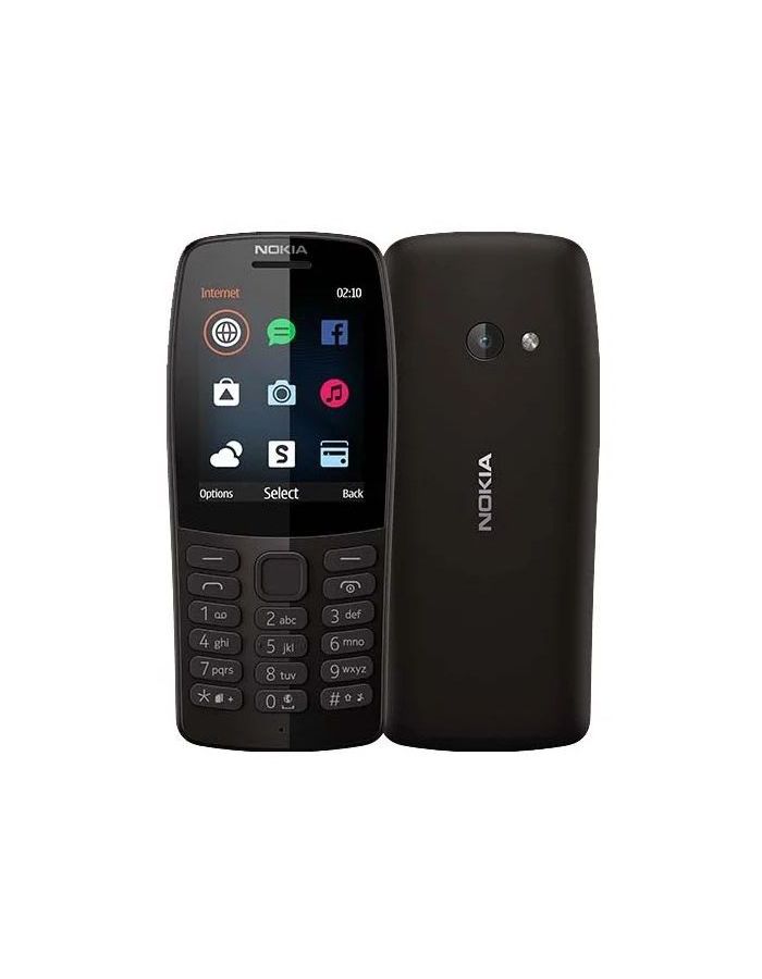 Мобильный телефон Nokia 210 DS Black мобильный телефон nokia 210 ds ta 1139 grey серый