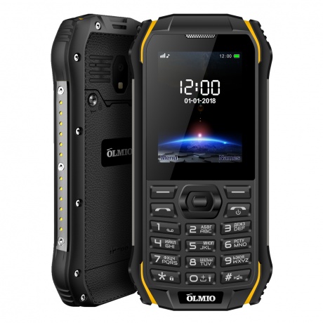 Мобильный телефон Olmio X05 черный-желтый - фото 1