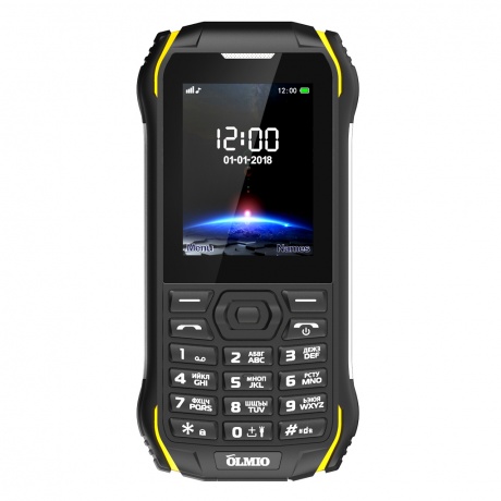 Мобильный телефон Olmio X05 черный-желтый - фото 2