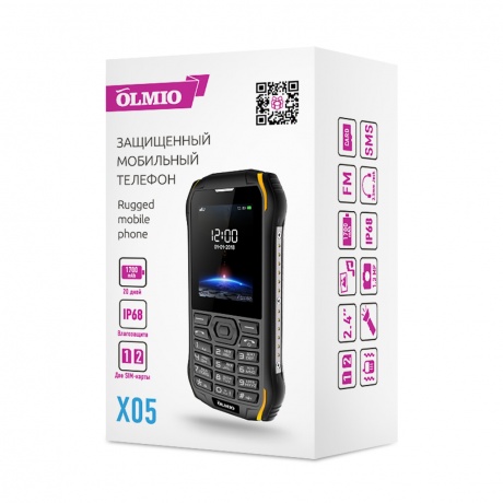 Мобильный телефон Olmio X05 черный-желтый - фото 6