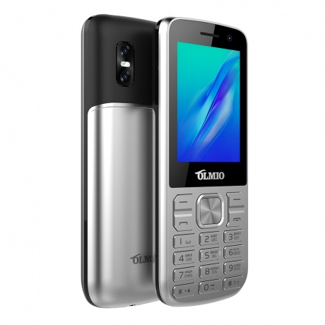 Мобильный телефон Olmio M22 Silver - фото 1