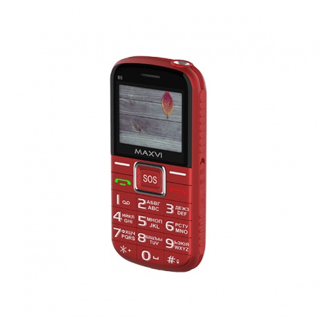 Мобильный телефон Maxvi B5 Red - фото 4