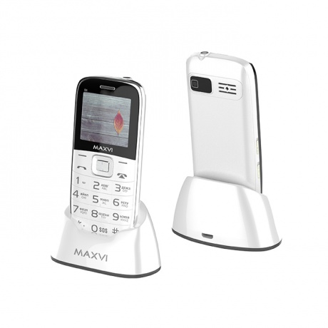 Мобильный телефон Maxvi B6 White - фото 1