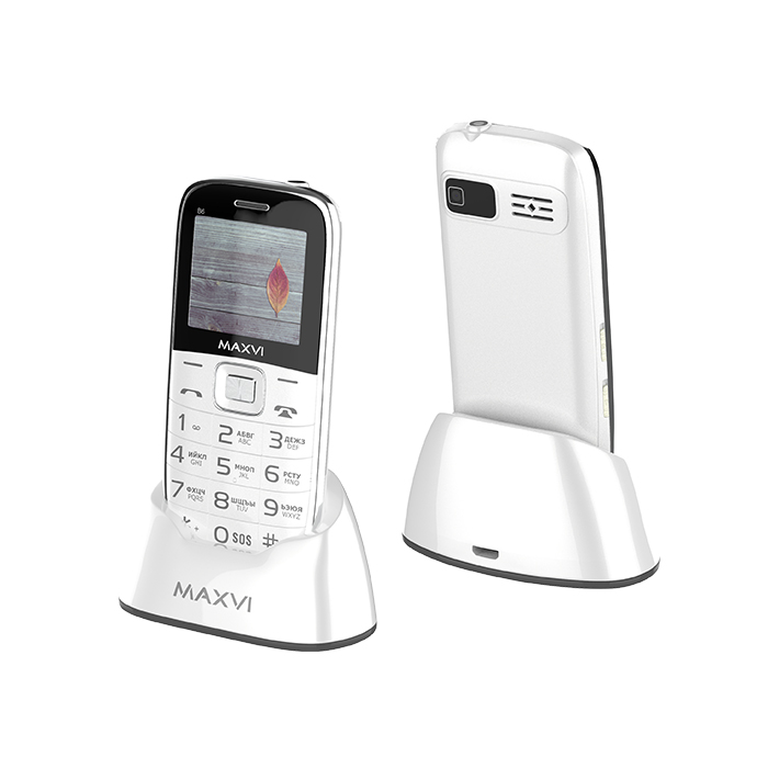 Мобильный телефон Maxvi B6 White
