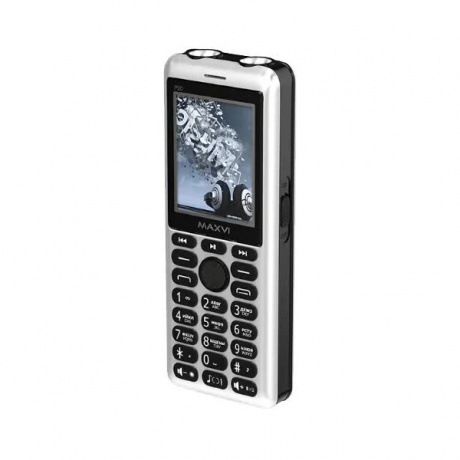 Мобильный телефон Maxvi P20 Black Silver - фото 2