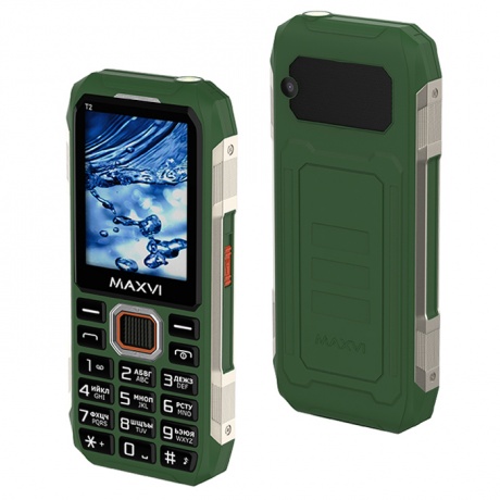 Мобильный телефон Maxvi T2 Green - фото 1