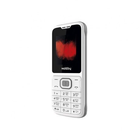 Мобильный телефон Nobby 110 WHITE GREY - фото 2
