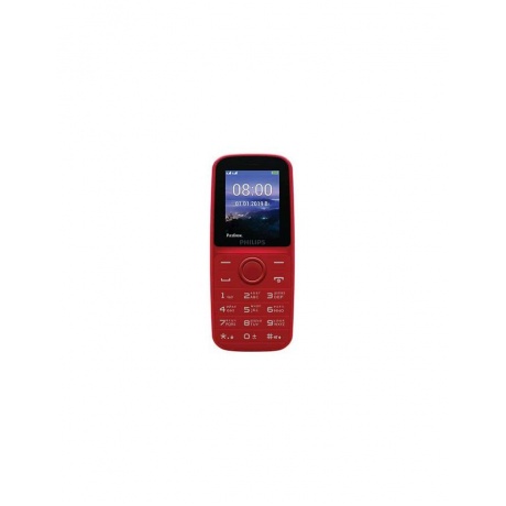 Мобильный телефон Philips Xenium E109 Red - фото 1