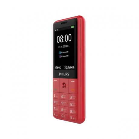 Мобильный телефон Philips Xenium E169 XENIUM Red - фото 3